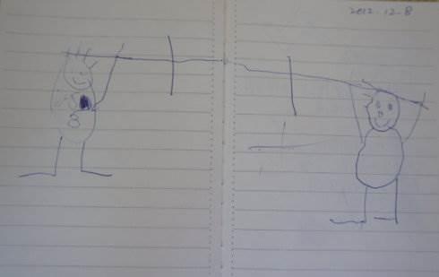 拔河简笔画 小学生拔河简笔画