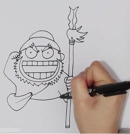 张飞简笔画 张飞简笔画霸气