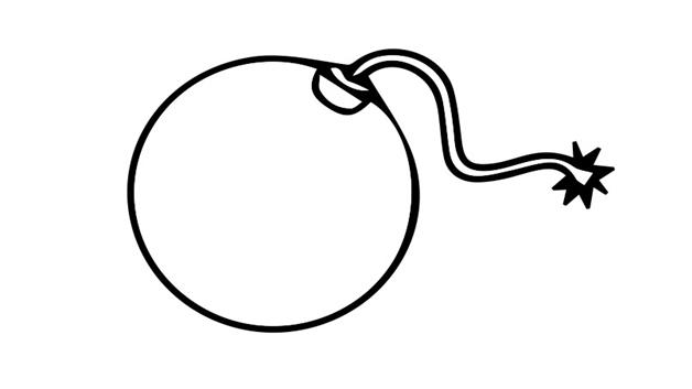 炸弹的简笔画怎么画 炸弹简笔画简单又好看