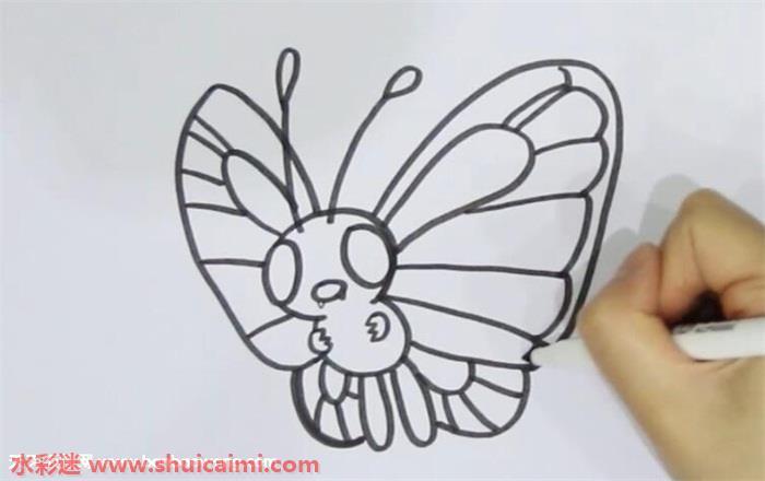 巴大蝴怎么画 巴大蝴简笔画简单易画