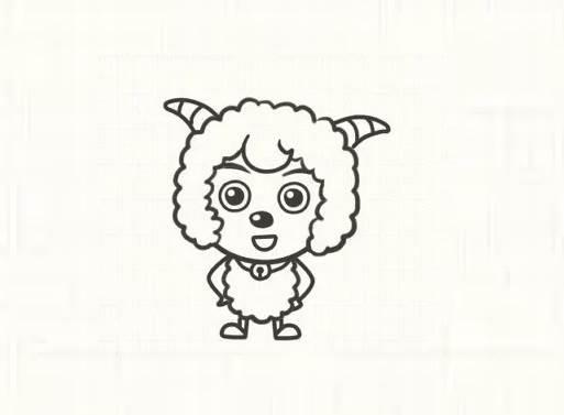 喜羊羊简笔画 喜羊羊简笔画图片大全