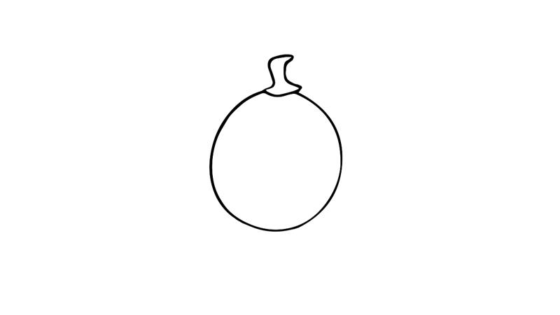 南瓜的简笔画怎么画 南瓜简笔画简单