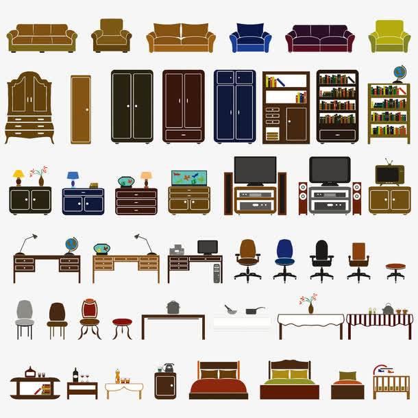 家具简笔画怎么画 家用家具图片
