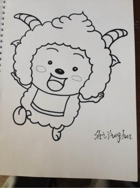 懒羊羊简笔画 懒羊羊简笔画可爱