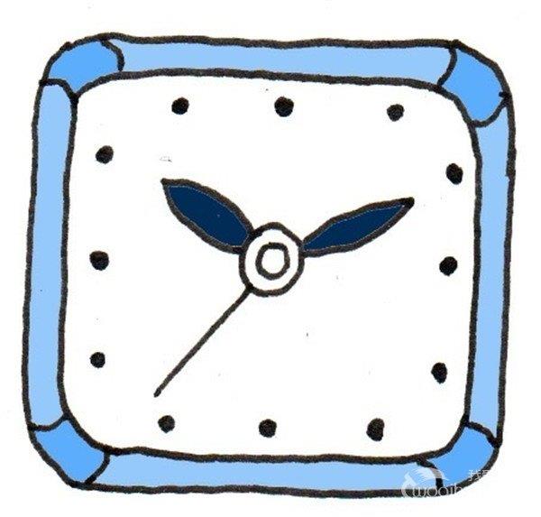 时钟的简笔画怎么画 时钟的简笔画图片