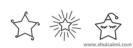 星星的法儿童简笔画