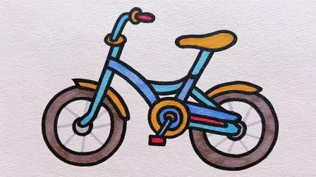 自行车图片简笔画 小孩骑自行车图片简笔画