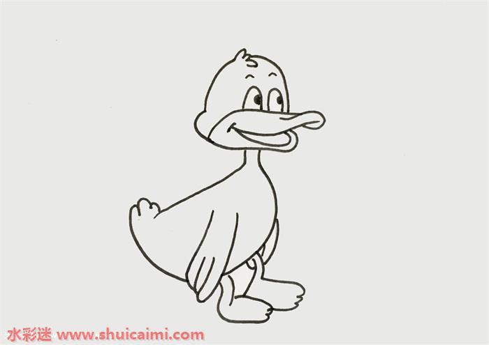 小鸭子怎么画 小鸭子简笔画图片大全彩色