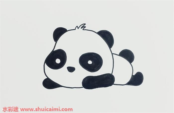 大熊猫简笔画怎么画图片大全彩色