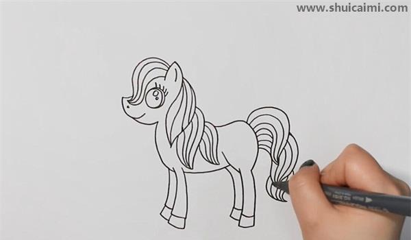 马简笔画怎么画 马简笔画简单
