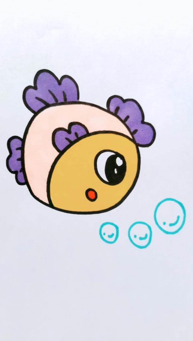 小鱼的简笔画 小鱼的简笔画可爱