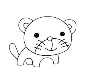 老虎的简笔画 老虎的简笔画凶残霸气