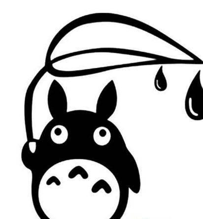 龙猫简笔画 龙猫简笔画大全可爱