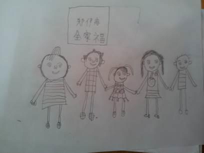 全家福简笔画 全家福简笔画四口之家图片