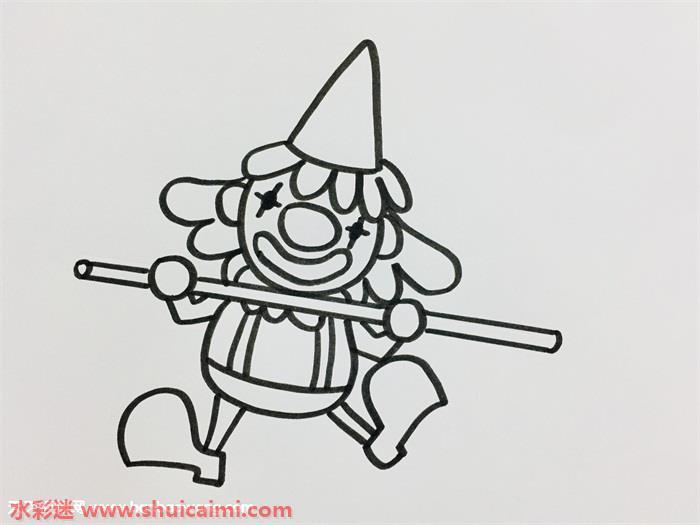 小丑怎么画 小丑简笔画简单易画彩色