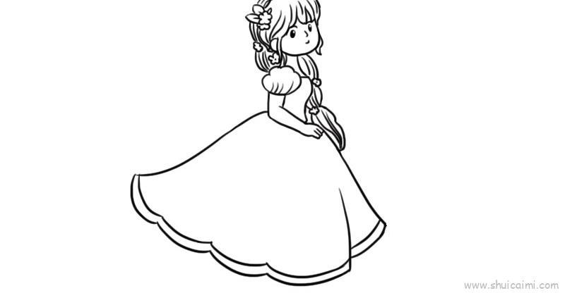 公主最美儿童画怎么画 公主最美简笔画步骤