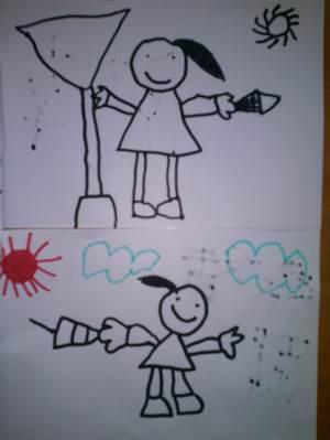 拥抱成长绘画简笔画 拥抱成长简笔画