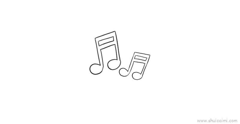 音符儿童画怎么画 音符简笔画顺序