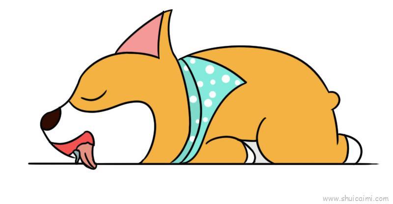 柯基儿童画怎么画 柯基简笔画图片大全