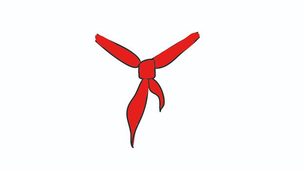 红领巾简笔画怎么画 红领巾简笔画步骤