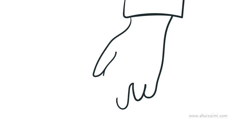 大手拉小手儿童画怎么画 大手拉小手简笔画好看