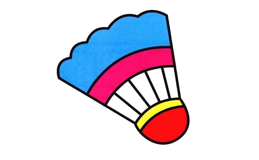 羽毛球简笔画 羽毛球简笔画图片