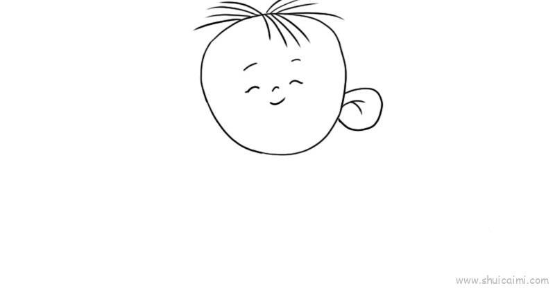 胡图图儿童画怎么画 胡图图简笔画画法