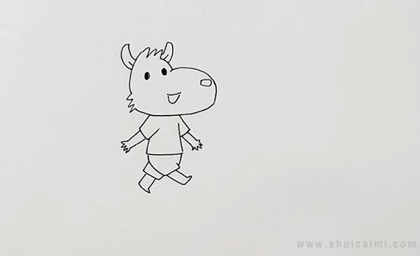 大灰狼简笔画怎么画 大灰狼简笔画步骤