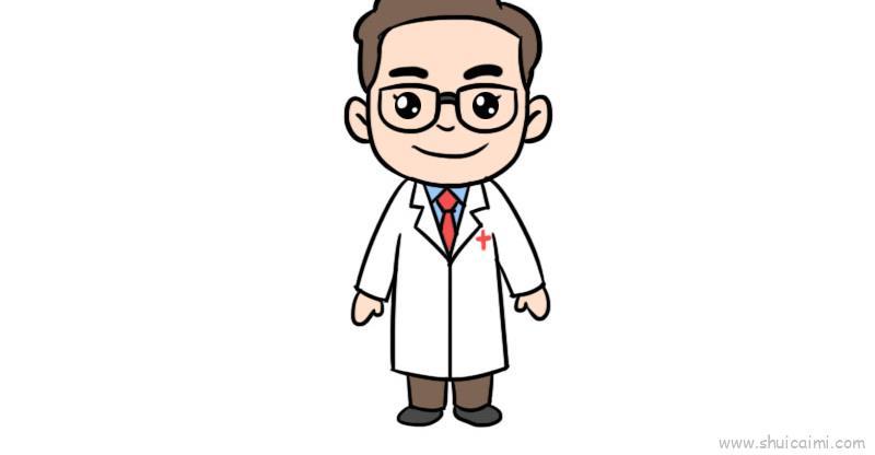 医护人员儿童画怎么画 医护人员简笔画步骤