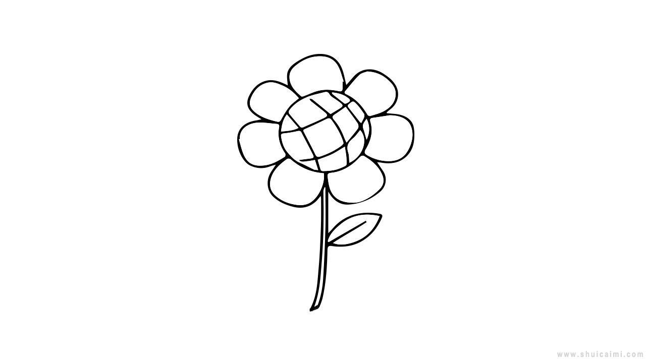 看葵花简笔画教程,教你向日葵简笔画怎么画?