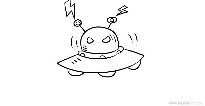 科幻画儿童画怎么画 科幻画简笔画顺序