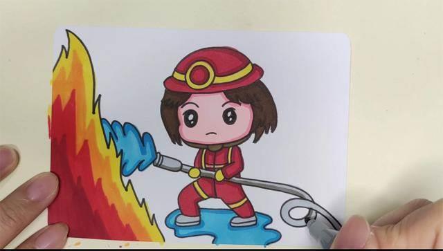 简笔画消防员 简笔画消防员怎么画
