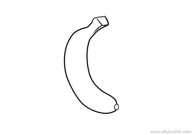 香蕉儿童画怎么画 香蕉简笔画顺序