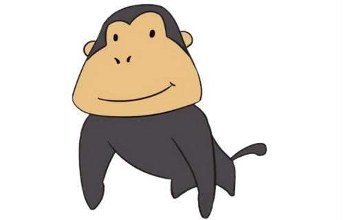 猩猩简笔画 怎么画猩猩简笔画