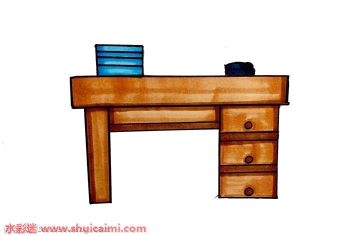 桌子怎么画 桌子简笔画步骤图