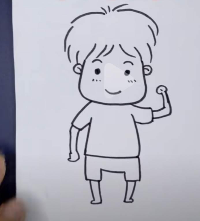 简笔画人 简笔画人物女孩可爱