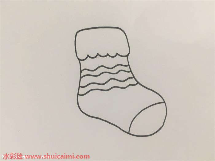 袜子简笔画怎么画图片大全彩色