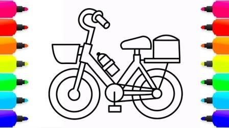 自行车图片简笔画 小孩骑自行车图片简笔画