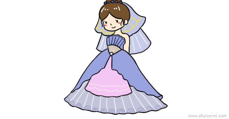 公主最美儿童画怎么画 公主最美简笔画图片大全