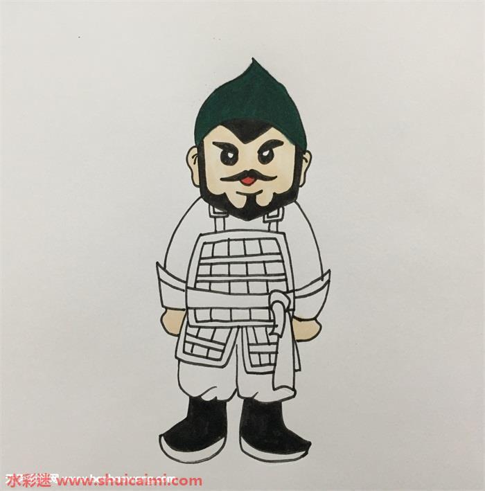 古代士兵怎么画 古代士兵简笔画简单彩色