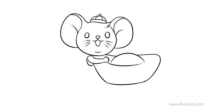 吉祥鼠儿童画怎么画 吉祥鼠简笔画顺序