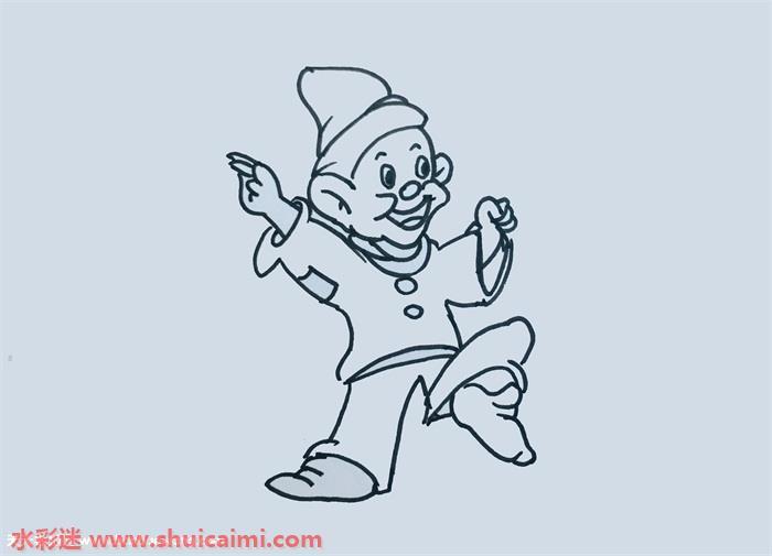 小矮人怎么画 创意小矮人简笔画步骤图