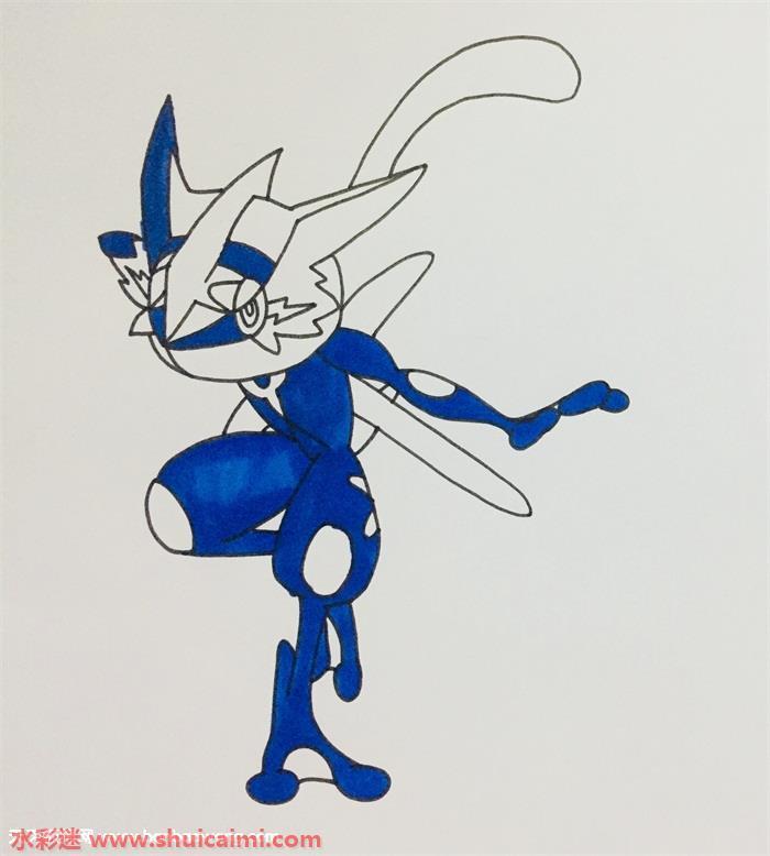 一只甲贺忍蛙怎么画 一只甲贺忍蛙简笔画简单又漂亮