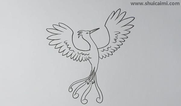 凤凰简笔画怎么画 凤凰简笔画简单