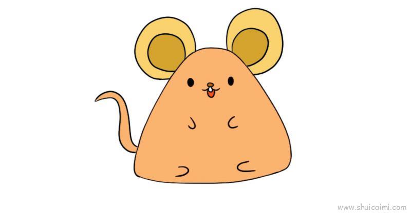 画鼠儿童画怎么画 画鼠简笔画顺序