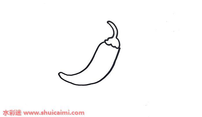 辣椒怎么画 辣椒简笔画画法