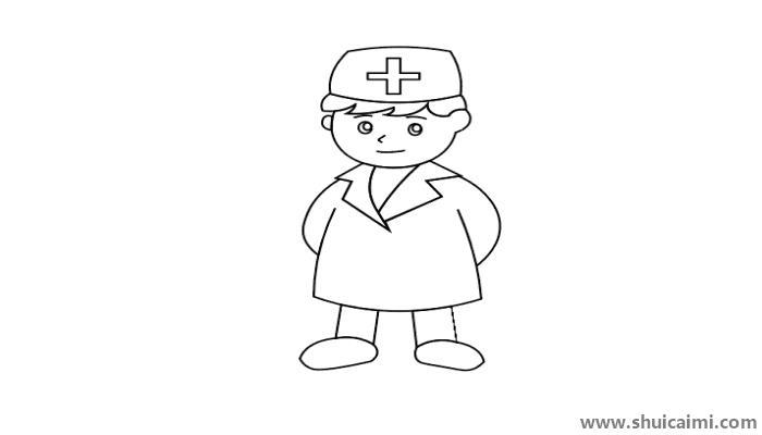 致敬医生儿童简笔画怎么画 致敬医生儿童简笔画简单又好看