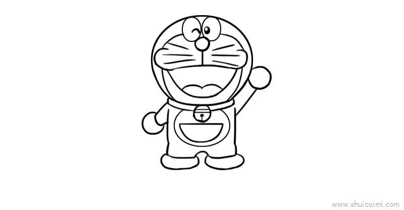 多啦a梦儿童画怎么画 多啦a梦简笔画步骤