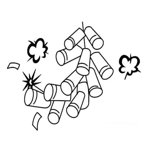 春节鞭炮怎么画简单又漂亮 春节鞭炮怎么画