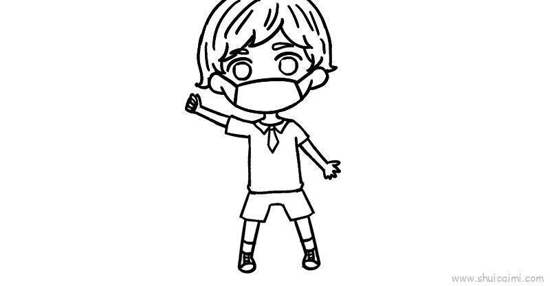 抗击肺炎儿童画怎么画 抗击肺炎简笔画简单又好看